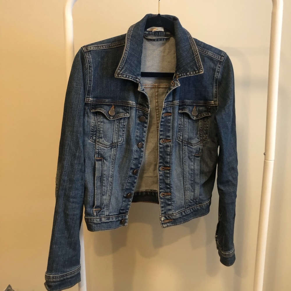 Eileen Fisher Classic Blue Denim Jacket